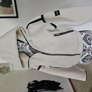 Abercrombie & Fitch YPB Cream and Black Teddy Jacket